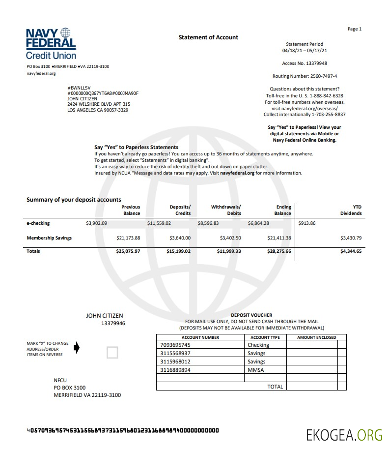 Union de crédit fédérale de la marine américaine